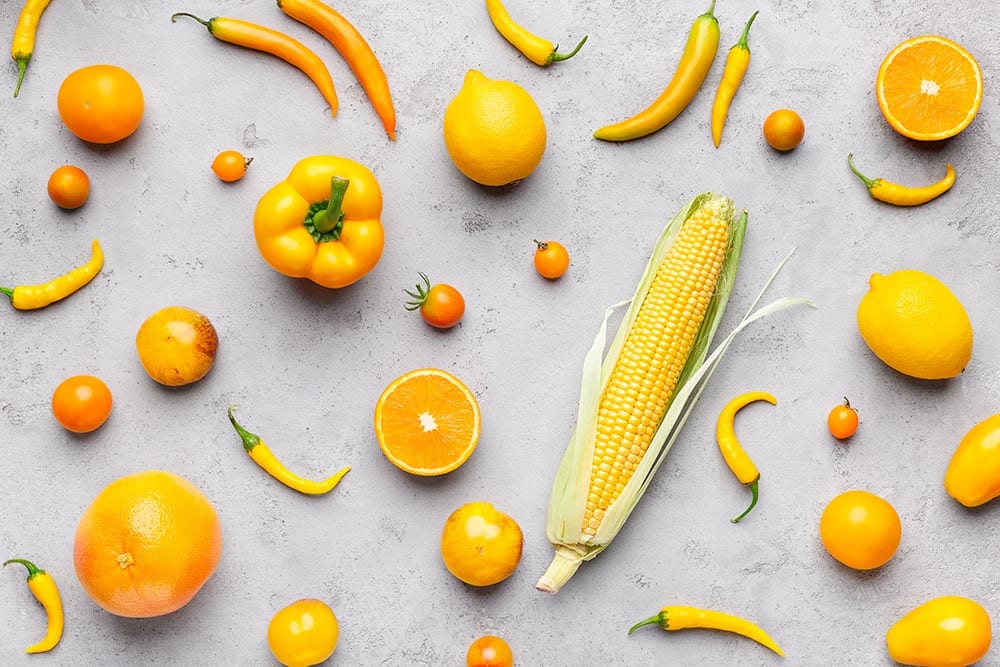 Eat in color with vegetables and fruit